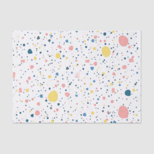 Modern Terrazzo Confetti Dots Pattern Pastel Tissue Paper