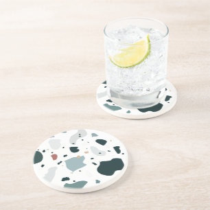 Modern Terrazzo Pattern – Abstract Mid Century Sea Coaster