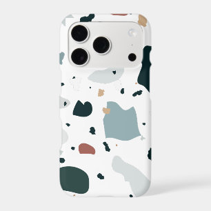 Modern Terrazzo Pattern – Abstract Mid Century Sea iPhone 17 Pro Case