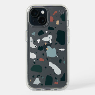 Modern Terrazzo Pattern – Abstract Mid Century Sea iPhone 15 Case