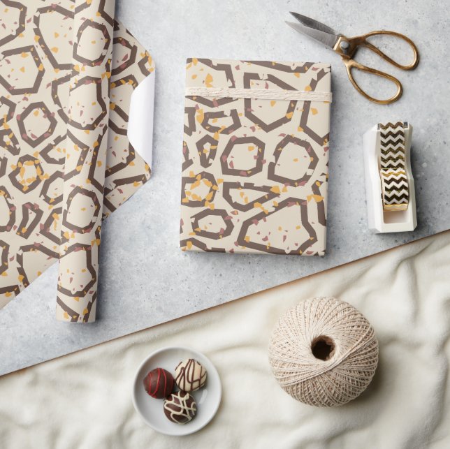 Modern Terrazzo Pattern Wrapping Paper (Crafts)
