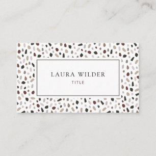 Modern Terrazzo Tile Pattern Professional Business Card