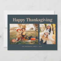 Modern Text Fall Happy Thanksgiving Photo