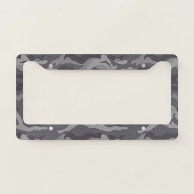 Modern. Texture Camouflage. Camo your License Plate Frame (Front)
