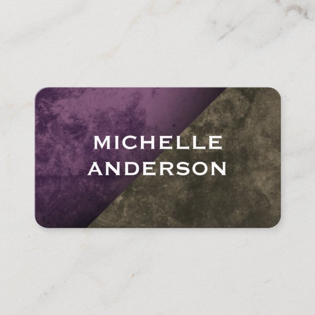 Modern Texture Color Blocks Business Card (Front)
