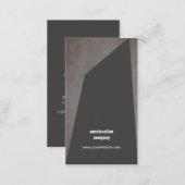 Modern Texture Stone Dark Grey Construction Business Card (Front/Back)