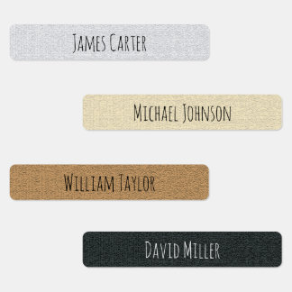Modern Texture Waterproof School Name Sticker