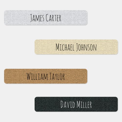 Modern Texture Waterproof School Name Sticker