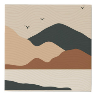 Modern textured background Faux Canvas Print