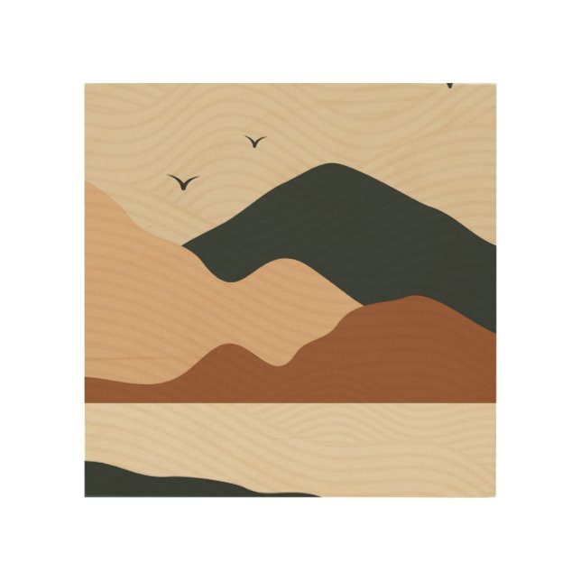   Modern textured background Wood Wall Art (Front)