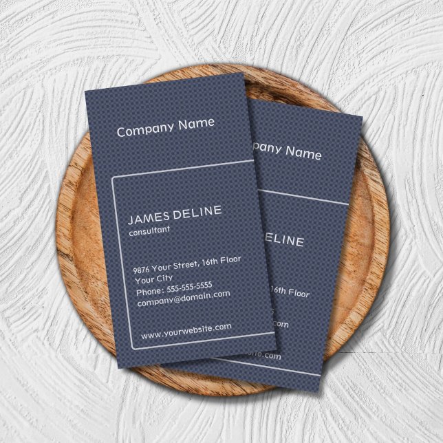 Modern Textured Blue Business Card Template (Creator Uploaded)