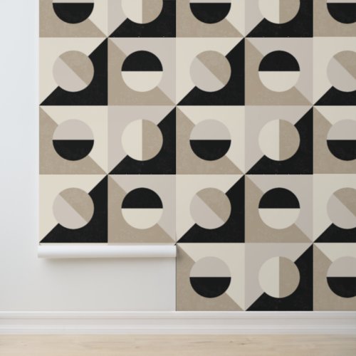 Modern Textured Italian Geometric Tiles Wallpaper
