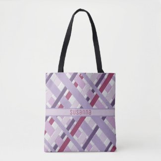 Modern Textured Mauve Striped