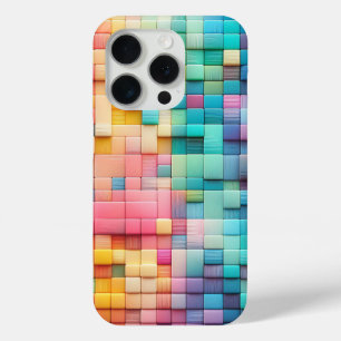 Modern Textured Pastel Block Phone Case - Colorful