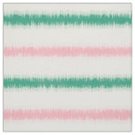 Modern textured pink green ikat stripes patten fabric