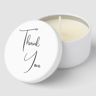Modern Thank You Candle Favors Mini Candle Favors