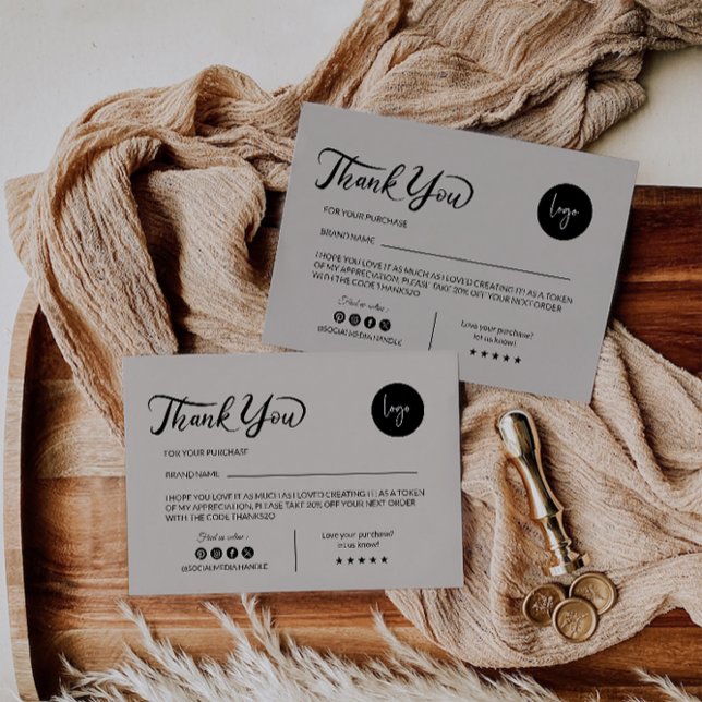 Modern Thank You Card Template (Creator Uploaded)