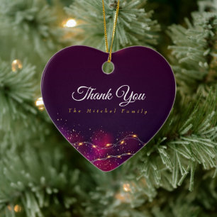 Modern Thank You Custom Christmas Tree Decoration