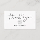 Modern Thank You For Shopping Small Branding Business Card (Front)