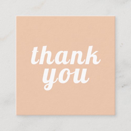Modern thank you for your business Insert card