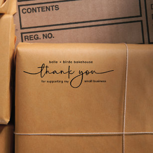 Modern Thank You For Your Business Script  Self-in Self-inking Stamp