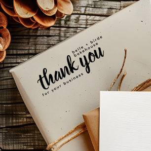 Modern Thank You For Your Business Script Self-inking Stamp