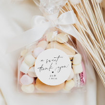 Modern Thank You Heart Wedding