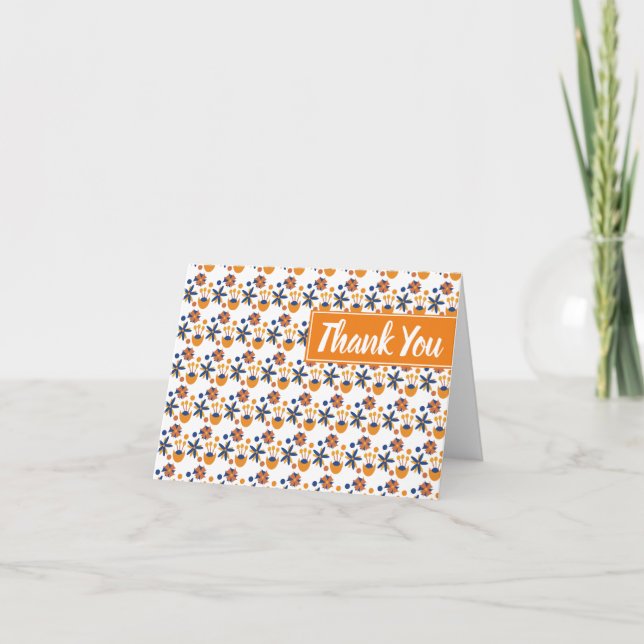 Modern Thank You Mini Ditsy Floral (Front)