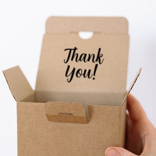 Modern Thank You Packaging Business  Rubber Stamp
