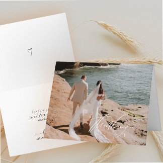 Modern Thank You Photo Note Card