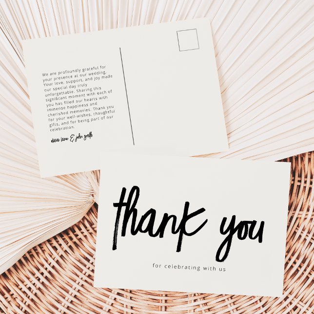 Modern Thank You Post Card (Creator Uploaded)
