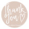 Modern thank you script order minimal dusty pink