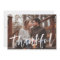 Modern Thankful Script Gold Photo Thanksgiving