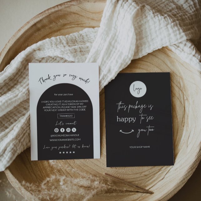 Modern Thanks For Your Purchase Card (Creator Uploaded)