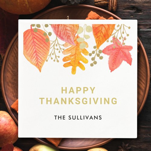 Modern Thanksgiving Napkins