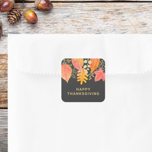 Modern Thanksgiving  Square Sticker