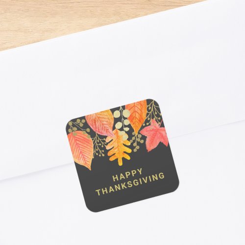 Modern Thanksgiving  Square Sticker