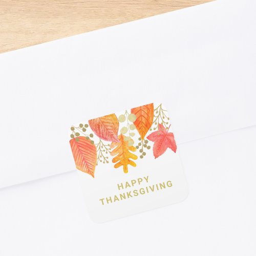 Modern Thanksgiving  Square Sticker