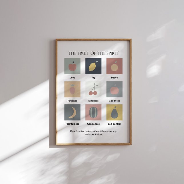 Modern the fruit of the spirit poster (Creator Uploaded)