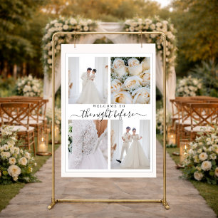 Modern The Night Before Rehearsal Dinner Welcome Foam Board