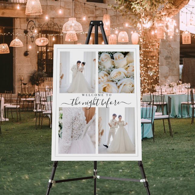 Modern The Night Before Rehearsal Dinner Welcome Foam Board (Creator Uploaded)