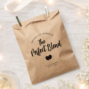 Modern The Perfect Blend Coffee Beans Wedding Favor Bag