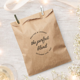 Modern The Perfect Blend Wedding Coffee or Tea Favor Bag