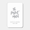 Modern The Perfect Match Script Wedding Matches | Zazzle