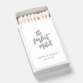 Modern The Perfect Match Script Wedding Matches | Zazzle