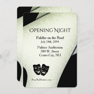 Modern Theater Invitation
