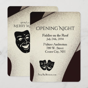 Modern Theater Invitation