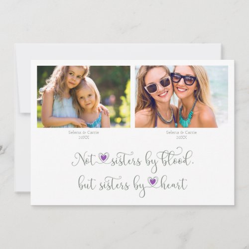 Modern Then and Now Photo Bridesmaid Proposal Card