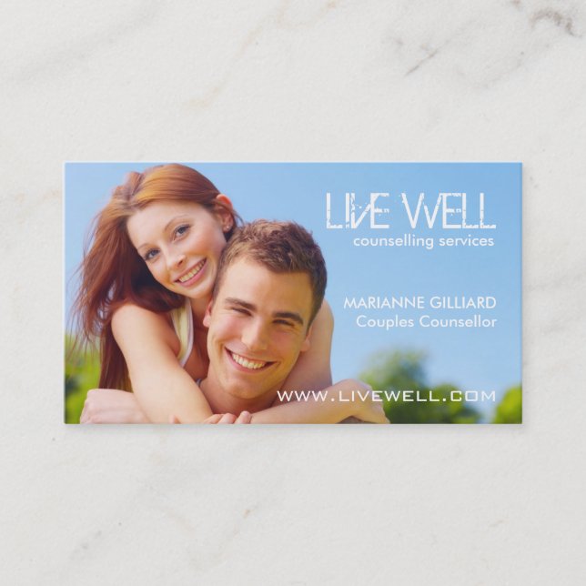 Modern Therapist Business Cards (Front)