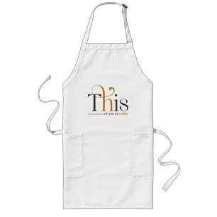 Modern This Elf Runs On Coffee Holiday Long Apron